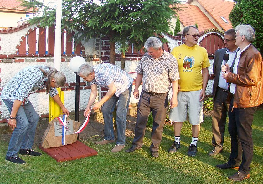 XV Galobiesiada w Łysomicach - odsłonięcie pamiątkowej tablicy