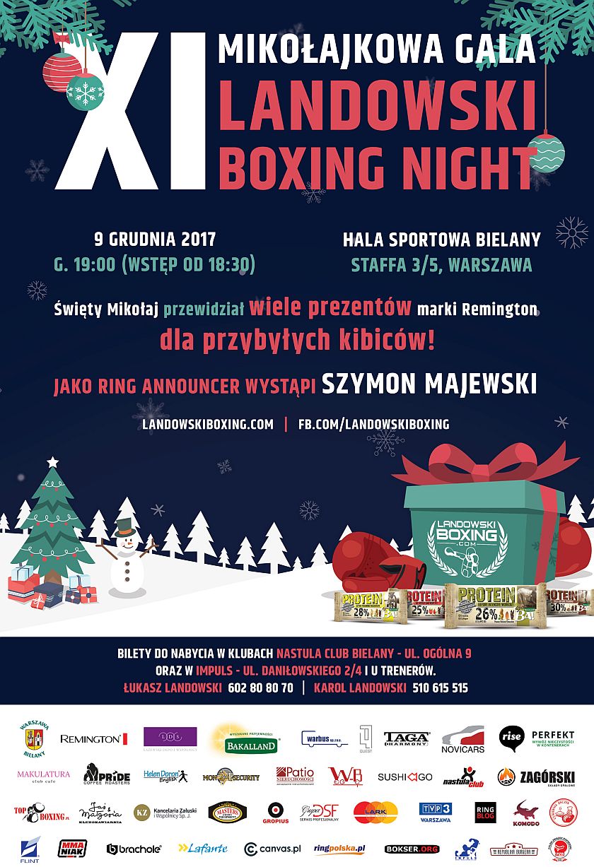 Mikołajkowa gala pięściarska - XI Landowski Boxing Night