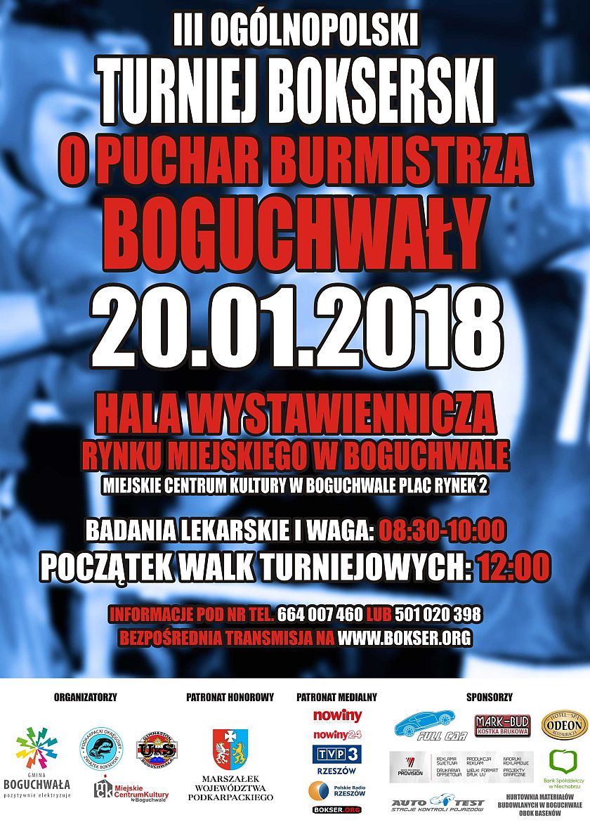 Ogólnopolski Turniej Bokserski o Puchar Burmistrza Boguchwały 2018 Plac Rynek 2