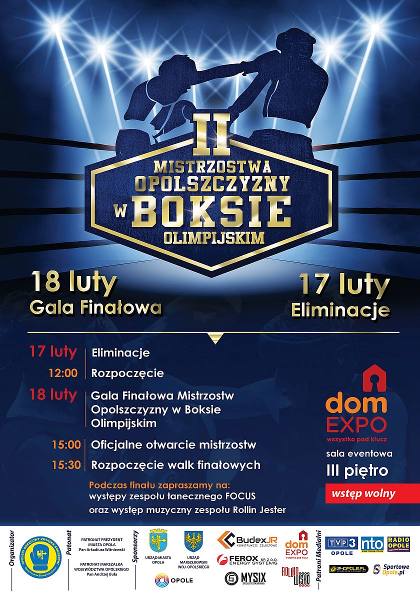 Mistrzostwa Opolszczyzny w Boksie sala eventowa Dom EXPO w Opolu ul.Krzywa 8