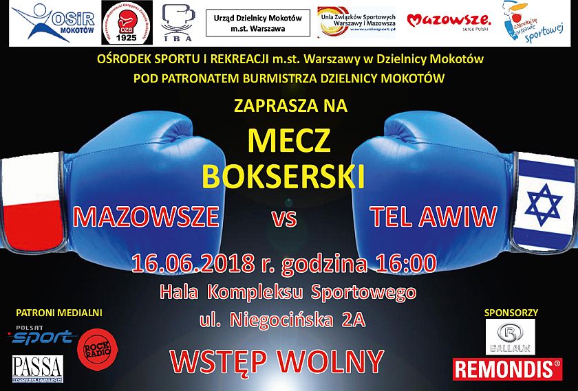 Mecz towarzyski Mazowsze kontra Maccabi Tel Aviv (Izrael) Warszawa hala OSiR Mokotów