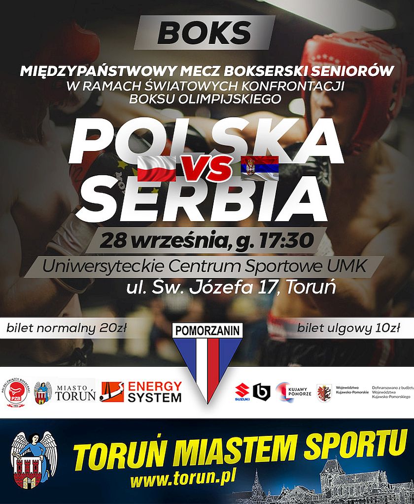 Międzypaństwowy mecz kadry narodowej Polski i Serbii w Toruniu