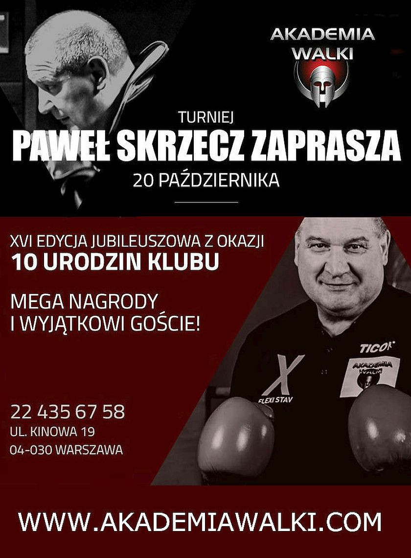 Jubileuszowy XVI Turniej Bokserski "Paweł Skrzecz Zaprasza" Warszawa, ulica Kinowa 19 