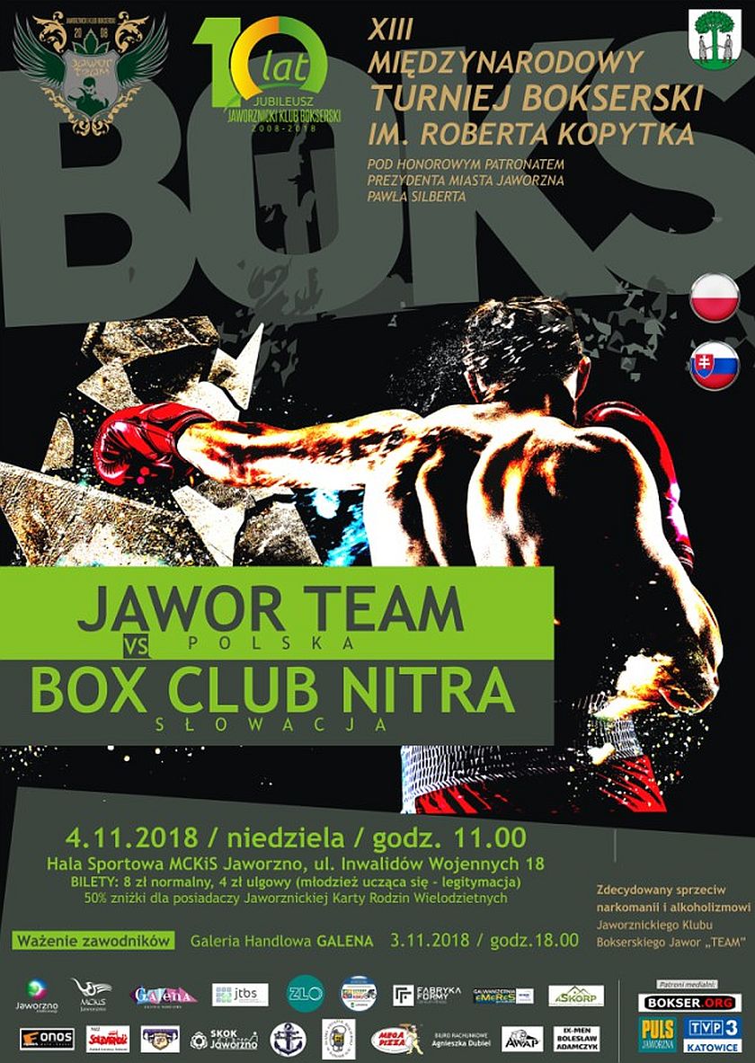 Mecz JKB Jawor Team (Polska) kontra BOX Club Nitra (Słowacja)