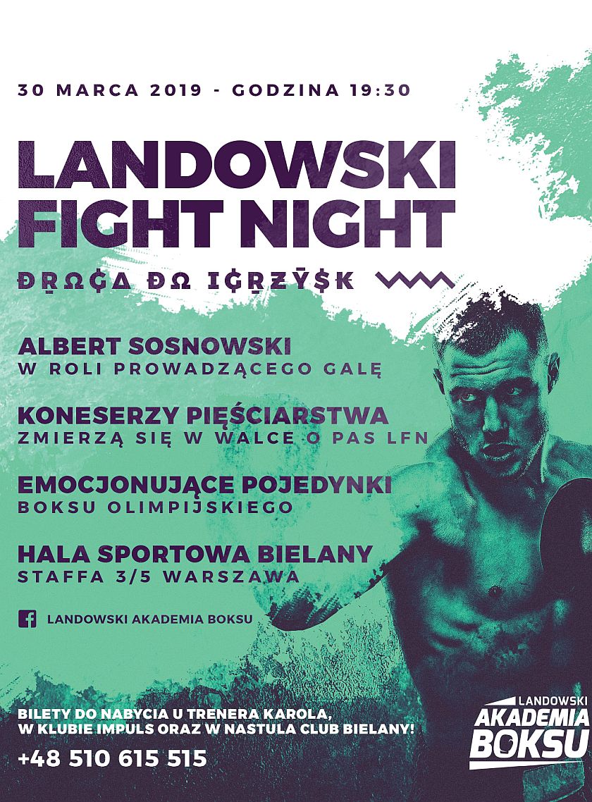 Landowski Fight Night - Droga do Igrzysk - Warszawa