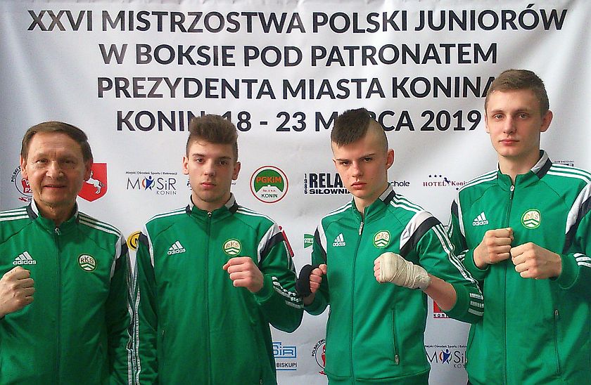 Drużyna łódzkiego klubu na XXVI Mistrzostwach Polski Juniorów w Koninie