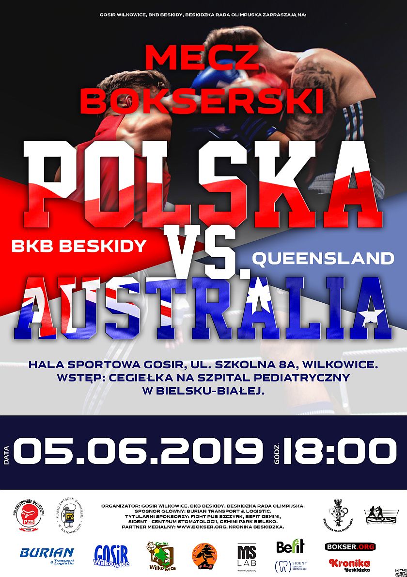 Mecz bokserski Polska vs Australia