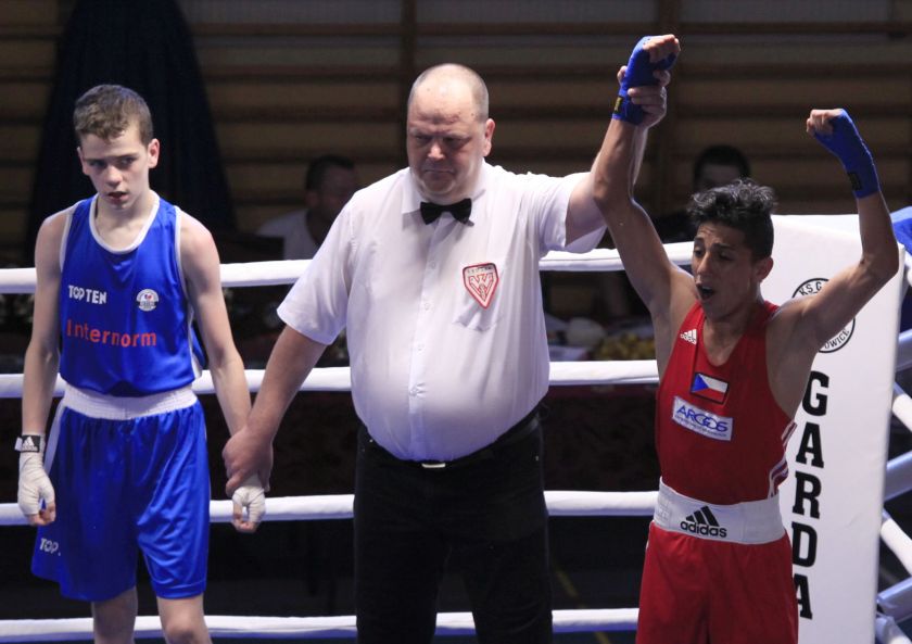 Josef Slep
ik (Banik Karvina - CZE) vs Nikodem Szafarz (Boxing Radom) PKT 3-0