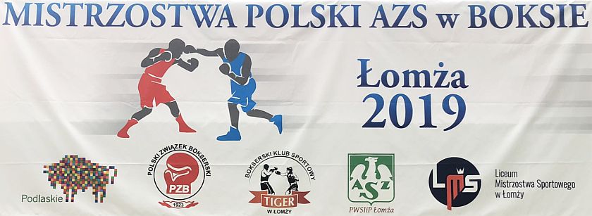 Czwarte mistrzostwa Polski AZS 2019 Łomża - boks olimpijski studentów