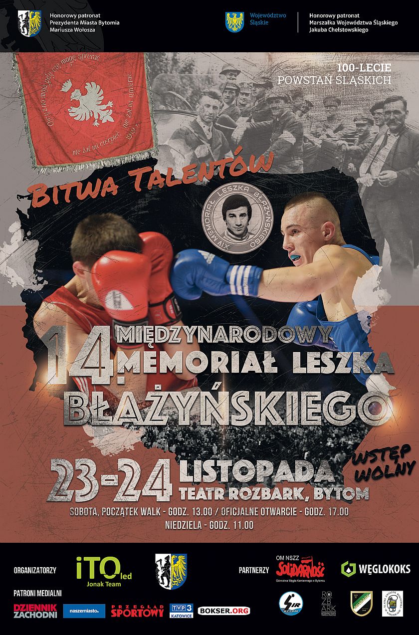 XIV Memoriał Leszka Błażyńskiego - teatr Rozbark, Wojciecha Kilara 29 Bytom