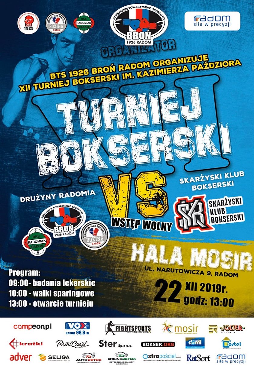 XII Turniej Bokserki im. Kazimierza Paździora (22.12.2019) Radom