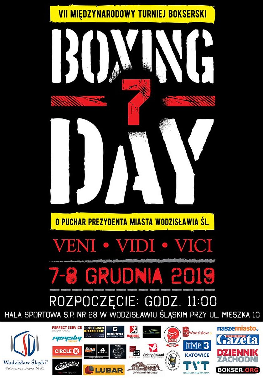 VII Międzynarodowy Turniej Bokserski "Boxing Day" o Puchar Prezydenta Miasta Wodzisławia Śląskiego