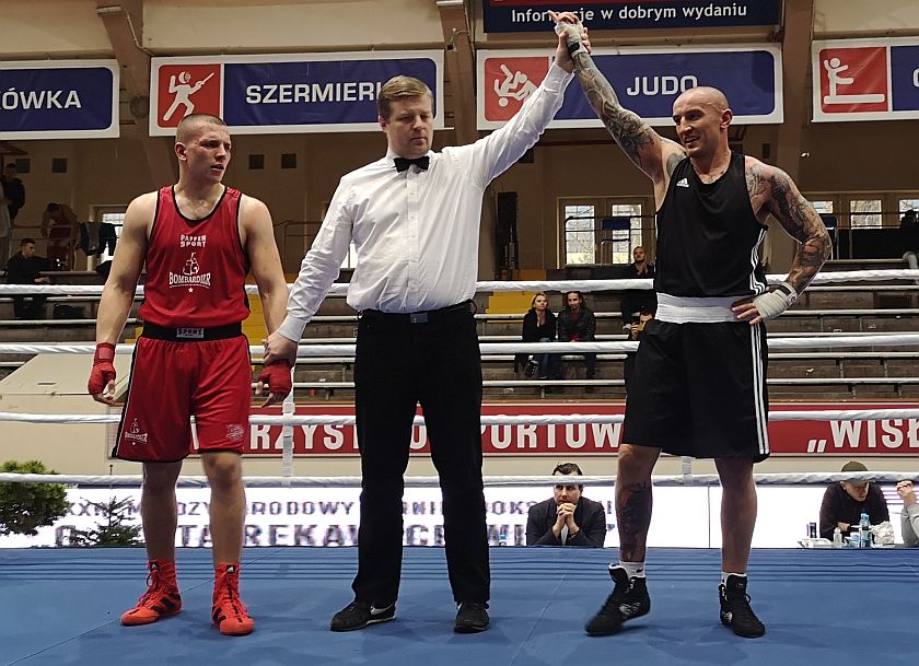 91kg Jakub Stępiński (WKS Bombardier Wrocław) vs Tomasz Kot (Guernsey - Anglia)