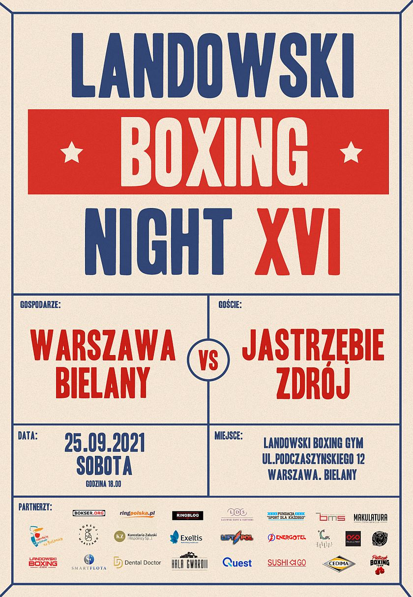 Landowski Boxing Night XVI na warszawskich Bielanach otwarcie nowego Gymu pięściarskiego