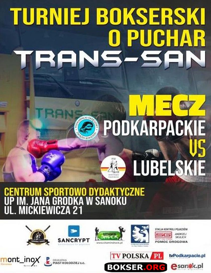 Mecz bokserski Pokarpacie kontra Lubelszczyzna - Sanok