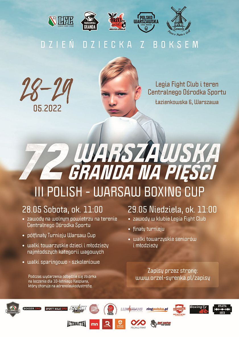 72 Warszawska Granda na Pięści Legia Fight Club Torwar Łazienkowska 