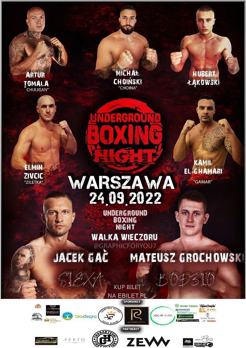 Underground Boxing Night Fort Bema Warszawa Bemowo