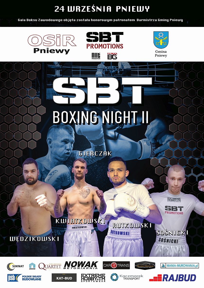 SBT BOXING NIGHT II Pniewy