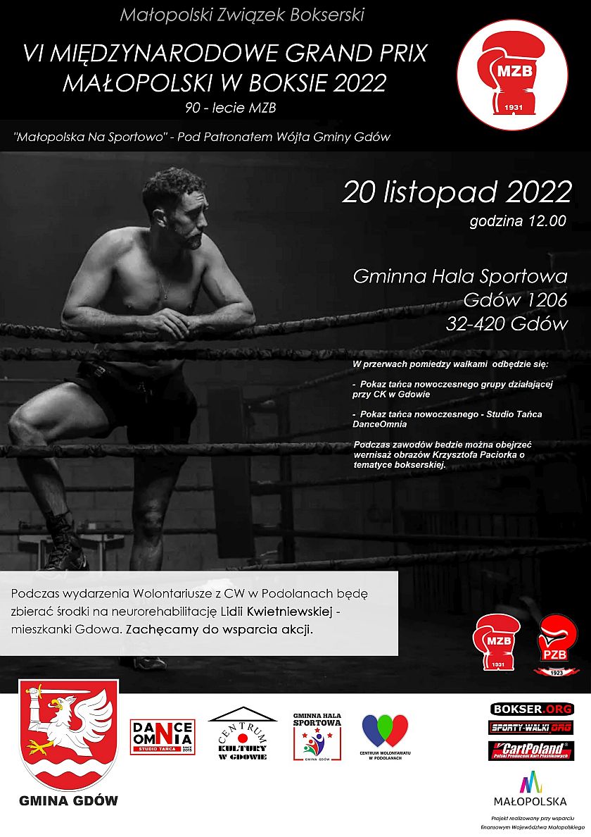 Międzynarodowe Grand Prix Małopolski w Boksie 2022 Gdów