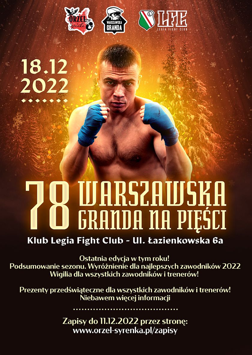78 Warszawska Granda na Pięści - Torwar, Łazienkowska Legia Fight Club