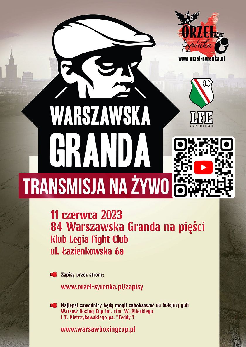 84 warszawska granda na pięści Torwar Łazienkowska 6a Legia Fight Club