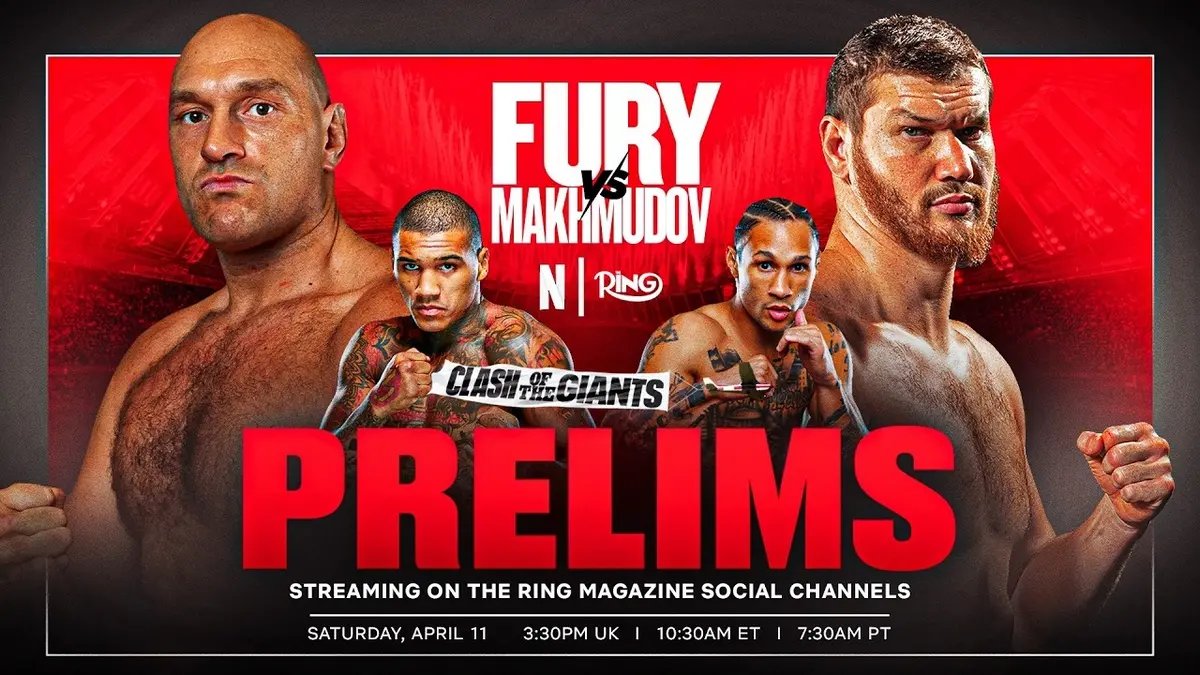 Na żywo: Karta wstępna gali Fury-Machmudow