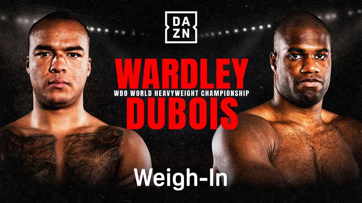 Na żywo: Ważenie przed walką Wardley vs Dubois