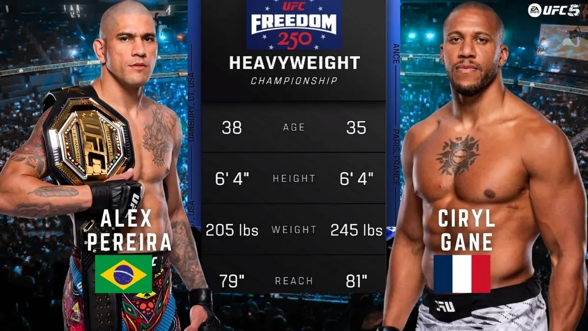 Gane pobił Pereirę, Gaethje nowym mistrzem